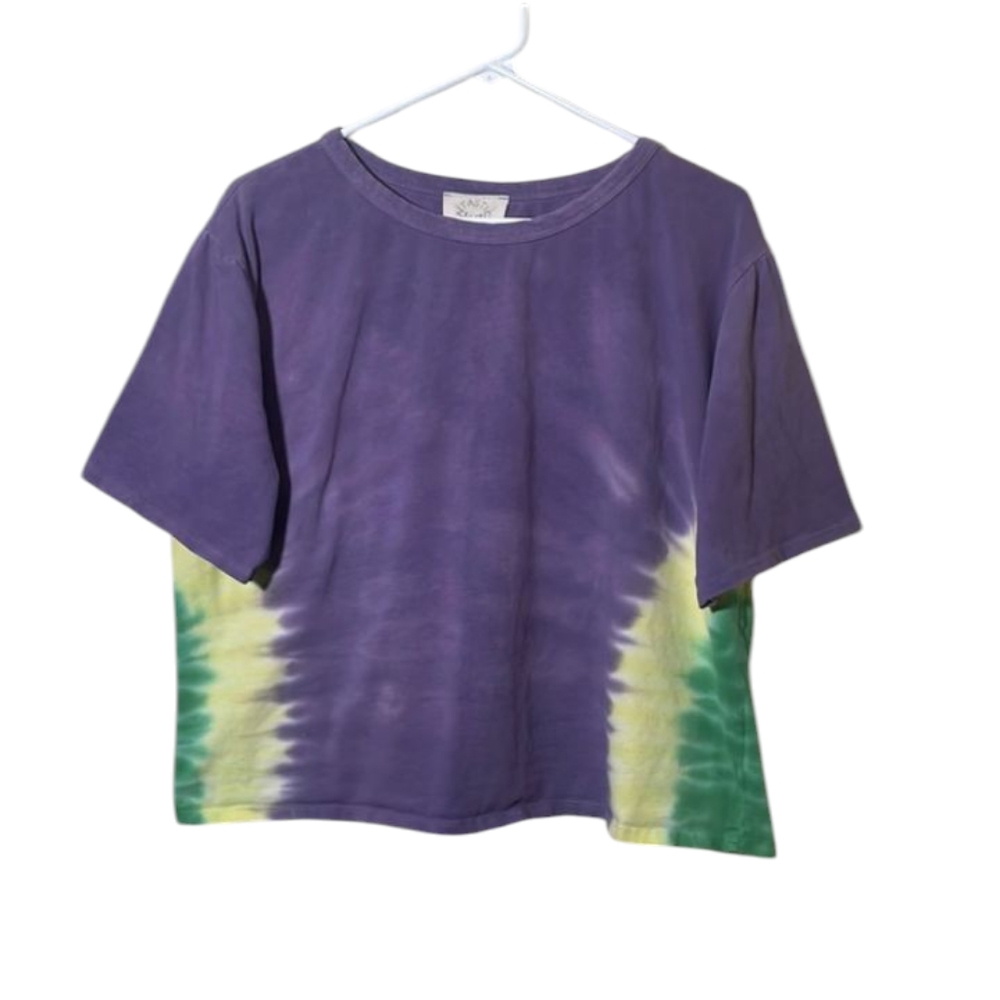 Fantastic Fawn Purple Tie Dye Crop Top